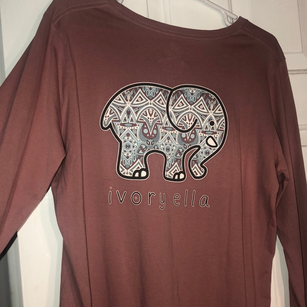 mauve ivory ella long sleeve shirt